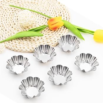 Amazon | 6個セット タルト型 パイ型 ミニエッグタルト型 ステンレス製 Amazon | 6個セット タルト型 パイ型 ミニエッグタルト型 ステンレス製